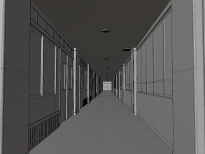 Anime Corridor 3D Model