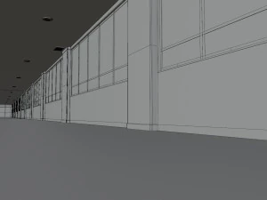 Anime Corridor 3D Model