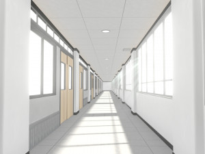 Anime Corridor Modelo 3D