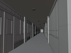 Anime Corridor 3D Model