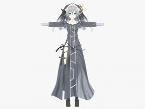 Honjou Nia Date a live Modelo 3D