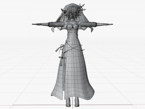 Honjou Nia Date a live Modelo 3D