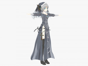 Honjou Nia Date a live Modelo 3D