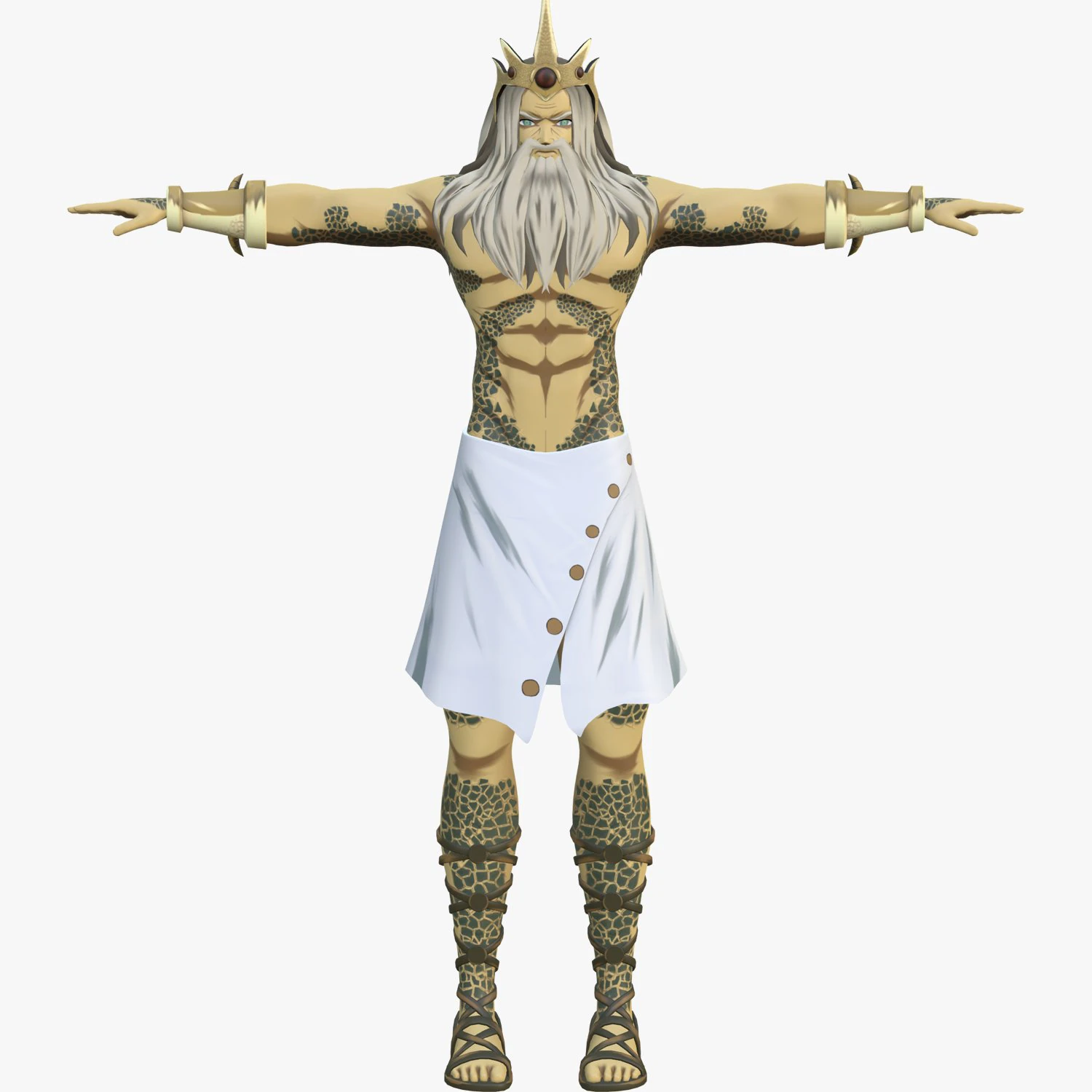 POSEIDON 3D Model .c4d .max .obj .3ds .fbx .stl .blend