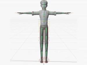 Male Characters 3D Model