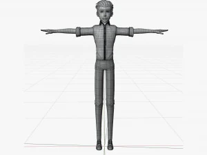 Male Characters 3D Model