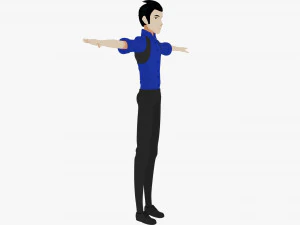 Male Characters 3D Model