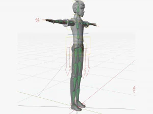 Male Characters 3D Model