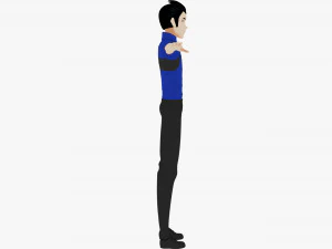 Male Characters 3D Model