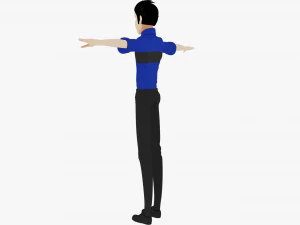 Male Characters 3D Model