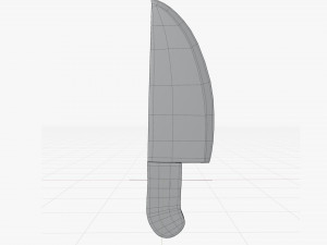 Cartoon kitchen knife Modelo 3D