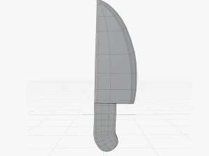 Cartoon kitchen knife 3D Model