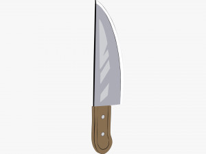 Cartoon kitchen knife Modelo 3D