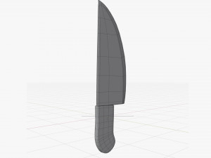 Cartoon kitchen knife Modelo 3D