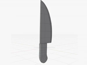 Cartoon kitchen knife 3D Model