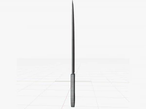 Cartoon kitchen knife 3D Model