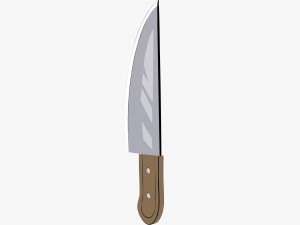 Cartoon kitchen knife Modelo 3D