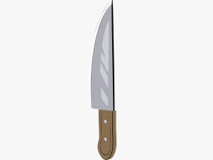 Cartoon kitchen knife 3D Model