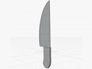Cartoon kitchen knife Modelo 3D