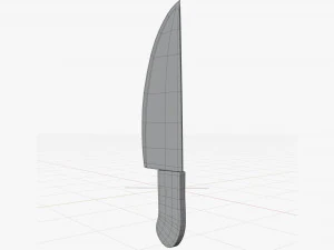 Cartoon kitchen knife 3D Model