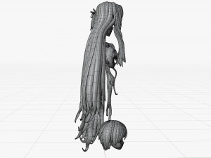 Anime Hair Modello 3D