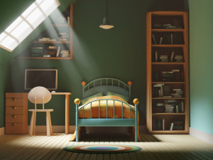 CARTOON BEDROOM 002 Modelo 3D