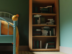 CARTOON BEDROOM 002 3D Model