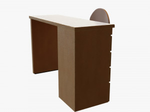 Cartoon wooden desk Modèle 3D