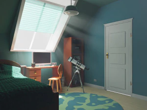 CARTOON ROOM 003 3D Model