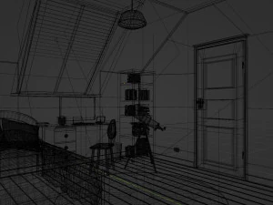 CARTOON ROOM 003 3D Model