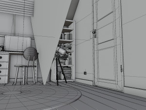 卡通房003 3D 模型