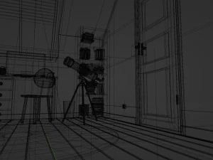 CARTOON ROOM 003 3D Model