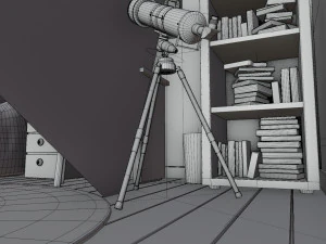 CARTOON ROOM 003 3D Model