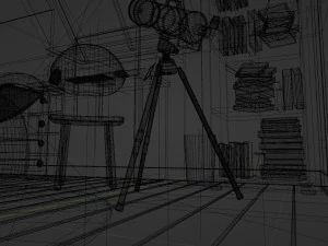 CARTOON ROOM 003 3D Model