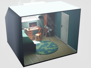 卡通房003 3D 模型