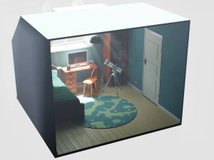 CARTOON ROOM 003 3D Model