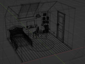 CARTOON ROOM 003 3D Model