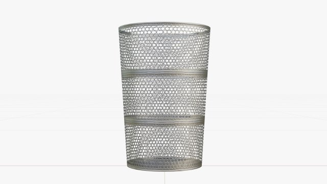 Low Poly Trash Can 3D 모델 .c4d .max .obj .3ds .fbx .stl .blend 