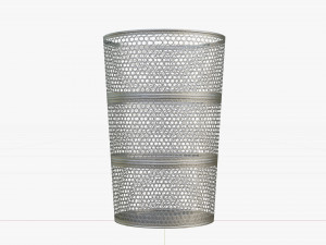 Low Poly Trash Can 3D Model