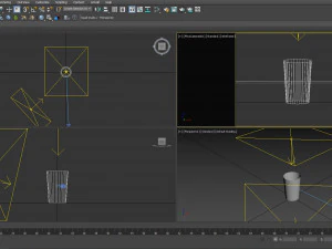 Low Poly Trash Can 3D Model