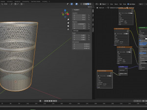 Low Poly Trash Can 3D 모델