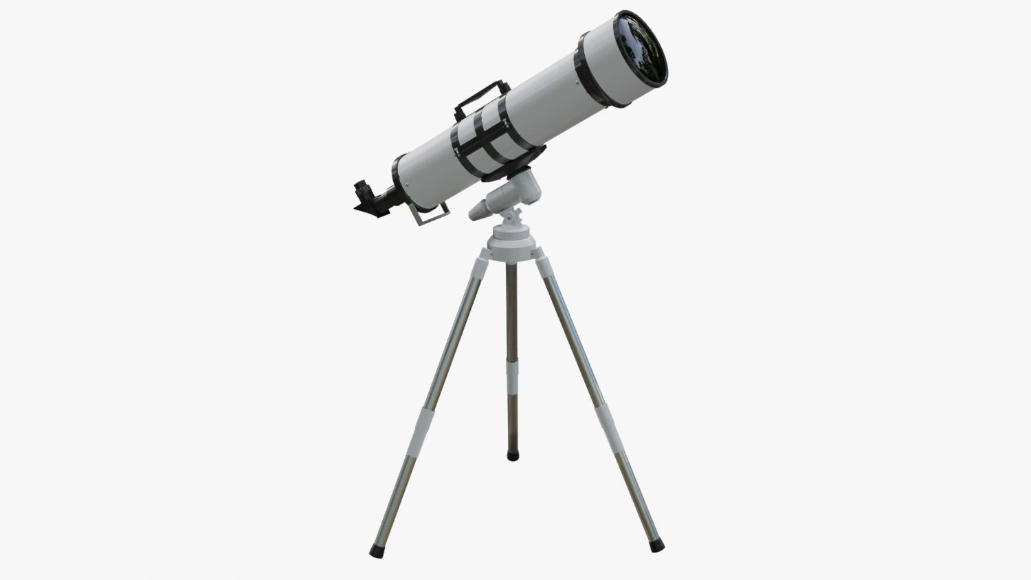 Cartoon Telescope 3D Model .c4d .max .obj .3ds .fbx .stl .blend 