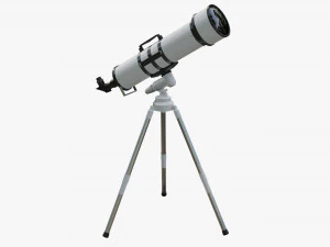 卡通望远镜 3D 模型