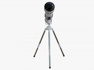 Cartoon Telescope 3D 模型