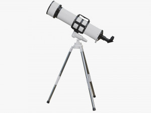 Cartoon Telescope 3D 模型