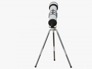 Cartoon Telescope 3D 模型