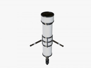 Cartoon Telescope 3D 模型