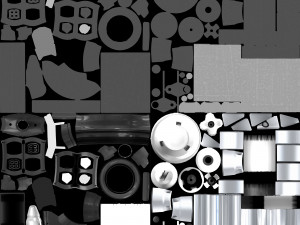 Cartoon Telescope 3D 模型