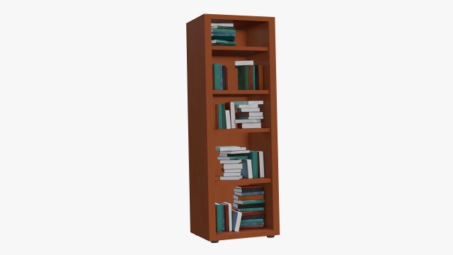 Cartoon Closet with books Modello 3D .c4d .max .obj .3ds .fbx .stl .blend 