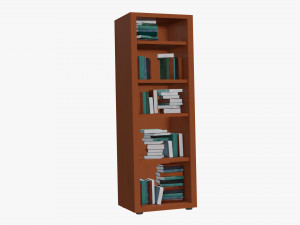 Cartoon Closet with books 3D Модель